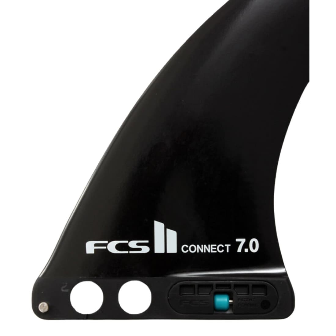 FCS II Connect GF 7" Single Fin - Black - Longboard/Single Fin by FCS 7 inch