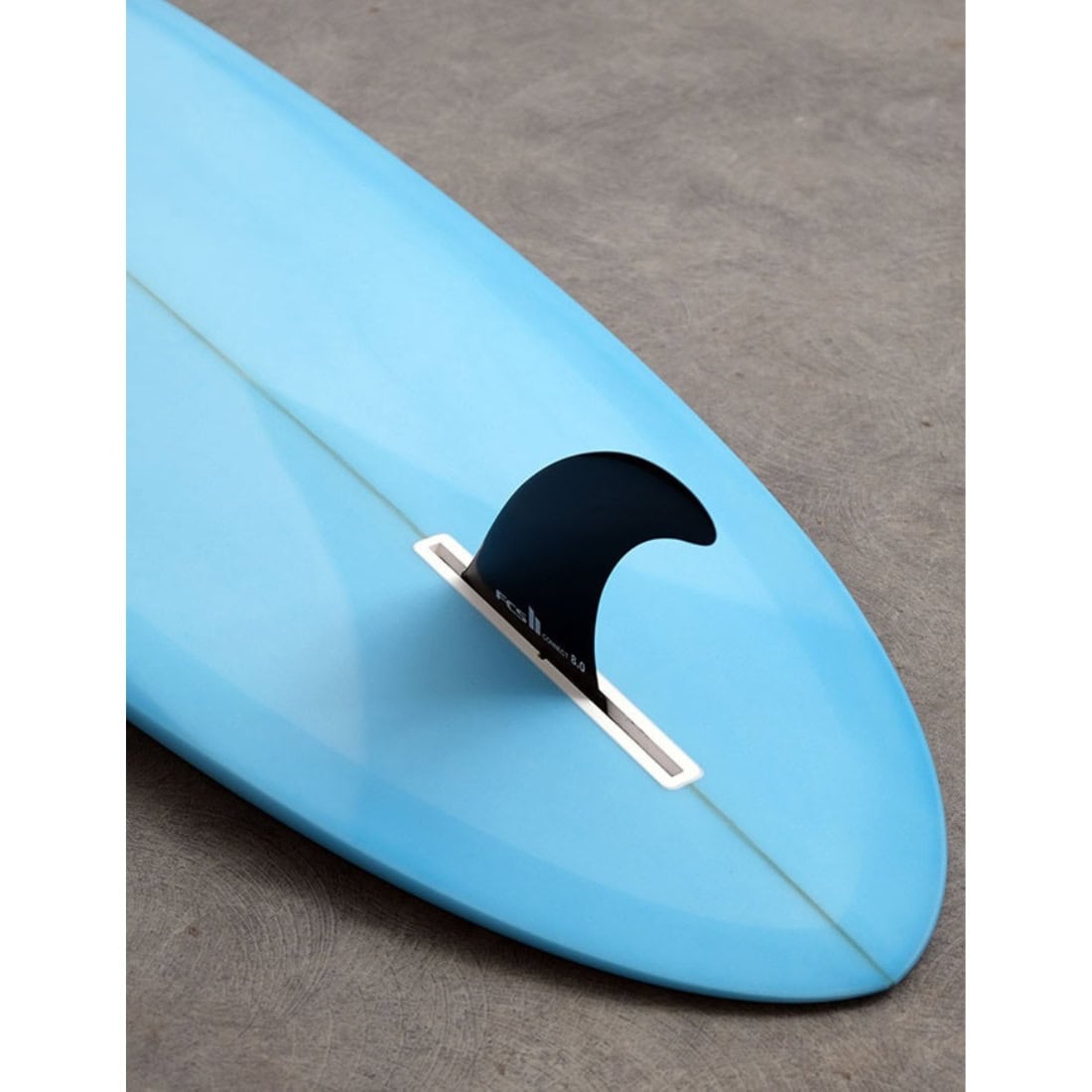 FCS II Connect GF 8" Single Fin - Black - Longboard/Single Fin by FCS 8 inch