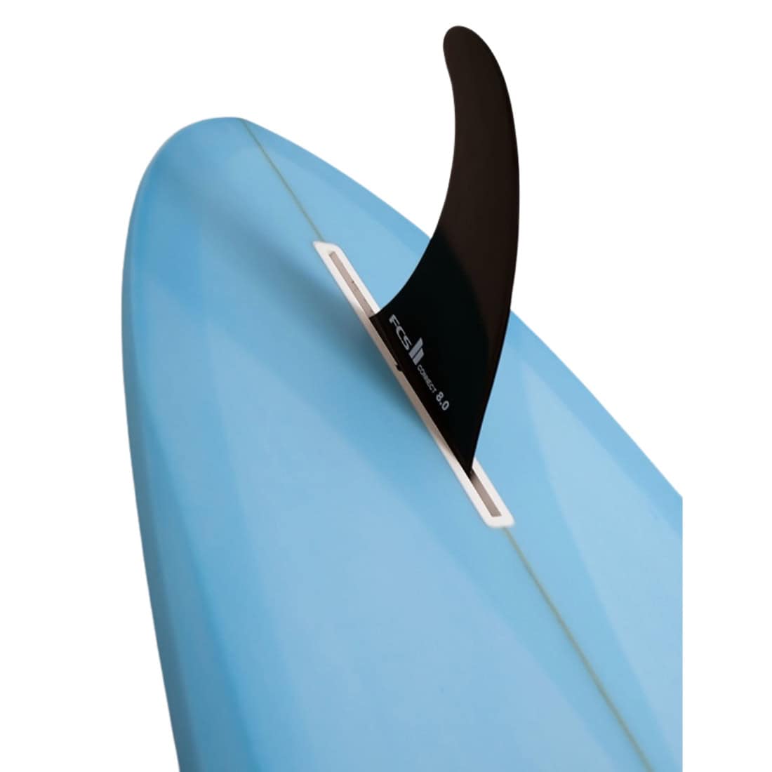 FCS II Connect GF 8" Single Fin - Black - Longboard/Single Fin by FCS 8 inch