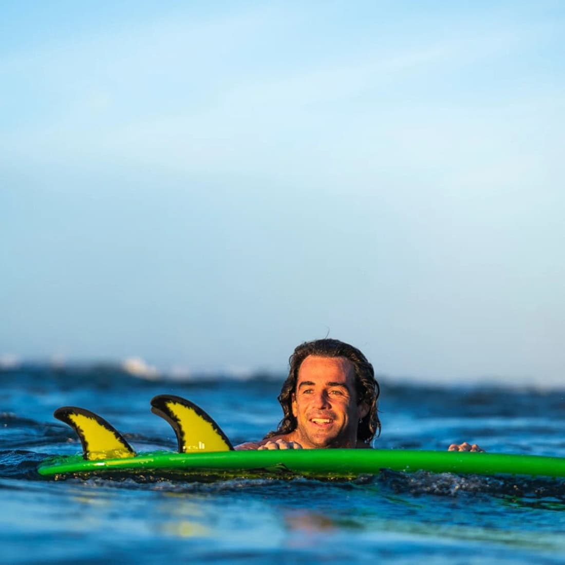 FCS II Large Mason Ho PC Aircore Thruster Fins - Fluro/Black - FCS II Fins by FCS Large Fins