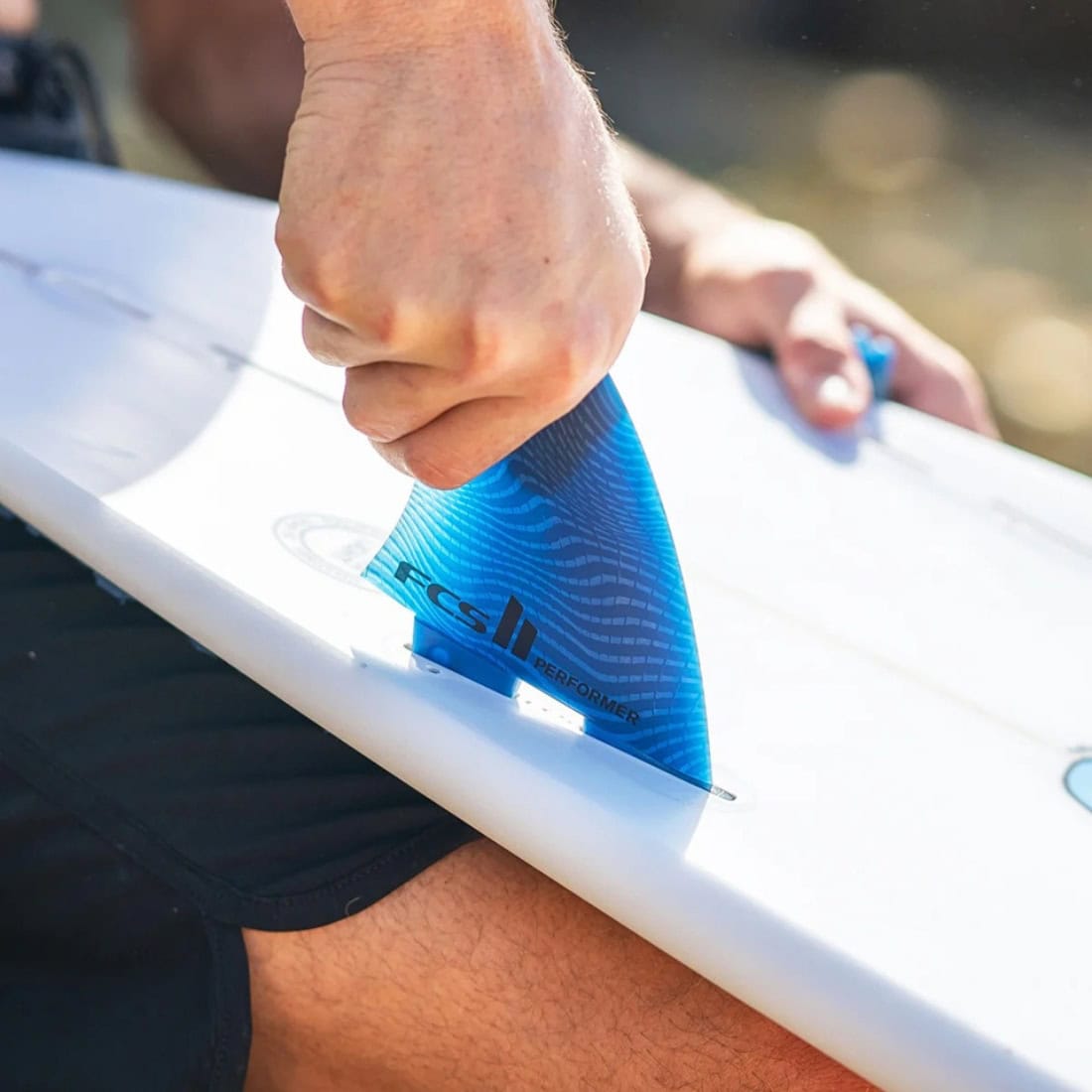 FCS II Medium Performer Neo Glass Thruster Fins - Pacific - FCS II Fins by FCS Medium Fins