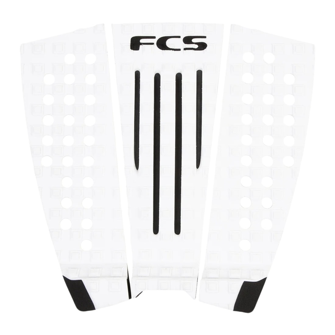 FCS Julian Wilson Tail Pad - White/Black - 3 Piece Tail Pad by FCS