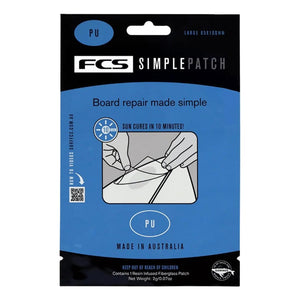 FCS Simple Patch Repair Patch Large - PU - Clear - Polyester Resin Surfboard Repair by FCS 2g/0.07g