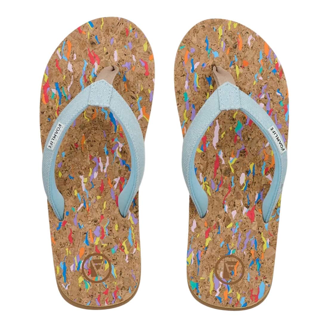 Foamlife Goldie Womens Flip Flops - Denim Blue - Womens Flip Flops by FoamLife