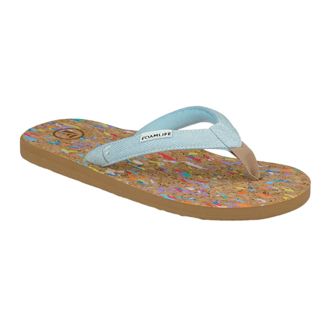 Foamlife Goldie Womens Flip Flops - Denim Blue - Womens Flip Flops by FoamLife