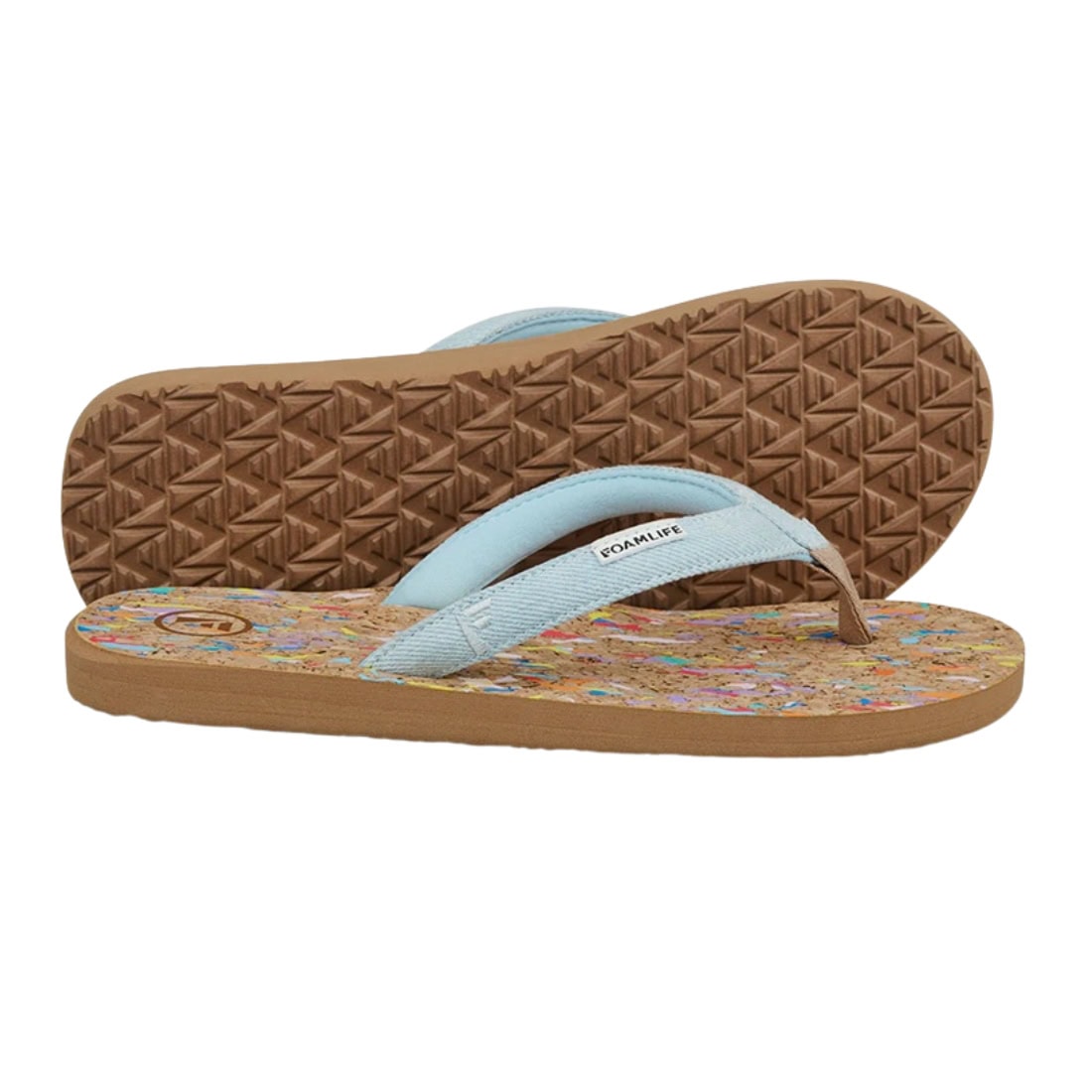 Foamlife Goldie Womens Flip Flops - Denim Blue - Womens Flip Flops by FoamLife