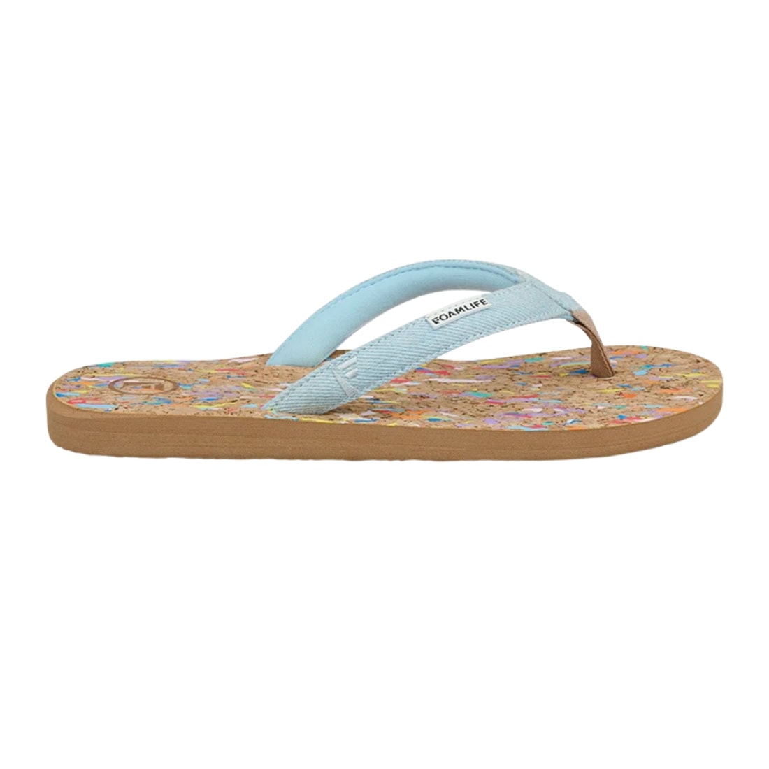 Foamlife Goldie Womens Flip Flops - Denim Blue - Womens Flip Flops by FoamLife