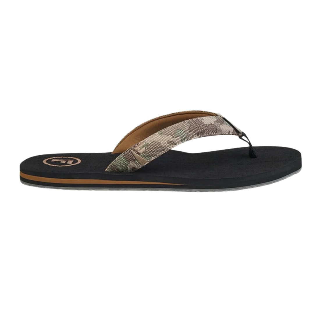 Foamlife Pampa-Artist Series Flip Flops - Black - Mens Flip Flops by FoamLife