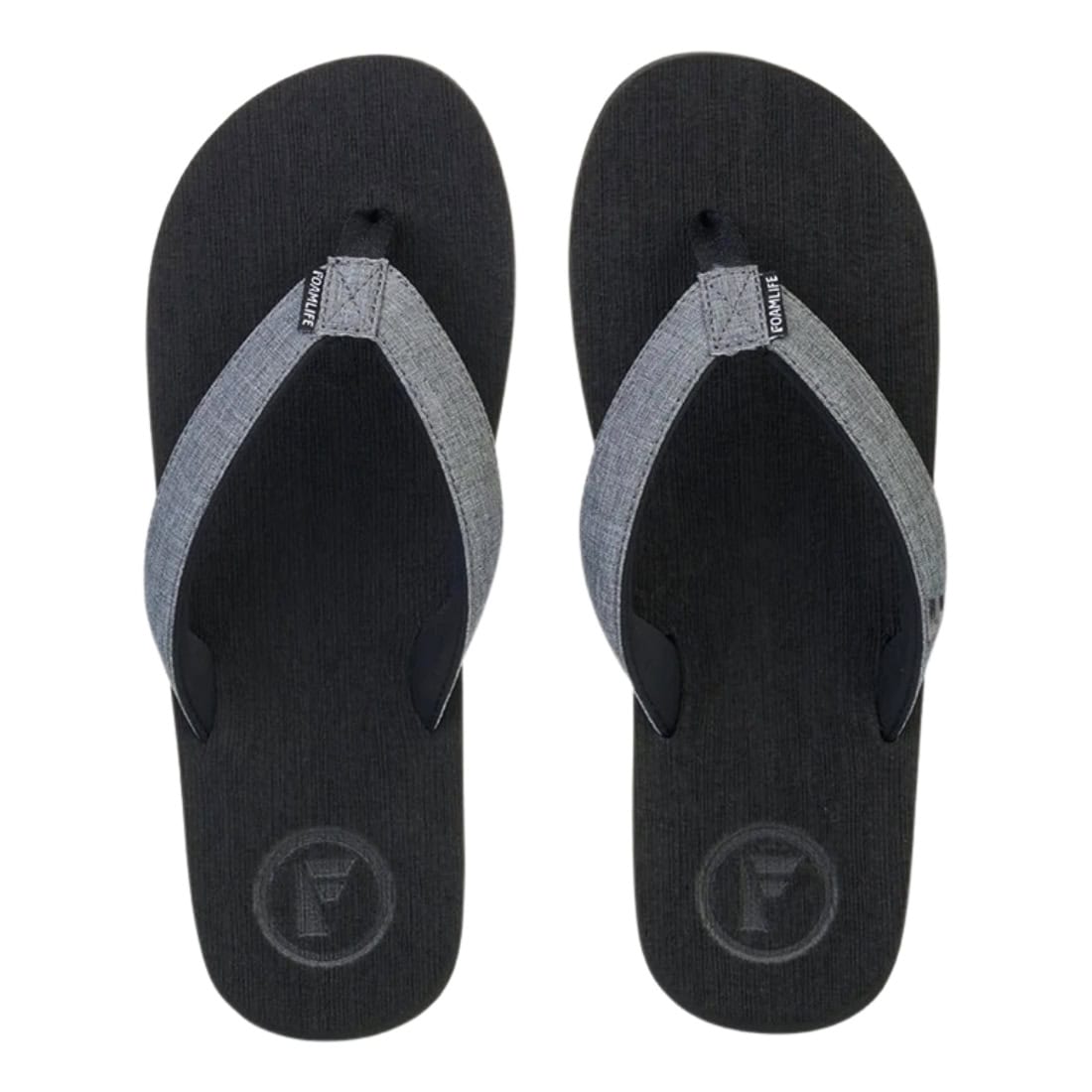 Foamlife Sharrp Flip Flop Sandals - Black - Mens Flip Flops by FoamLife