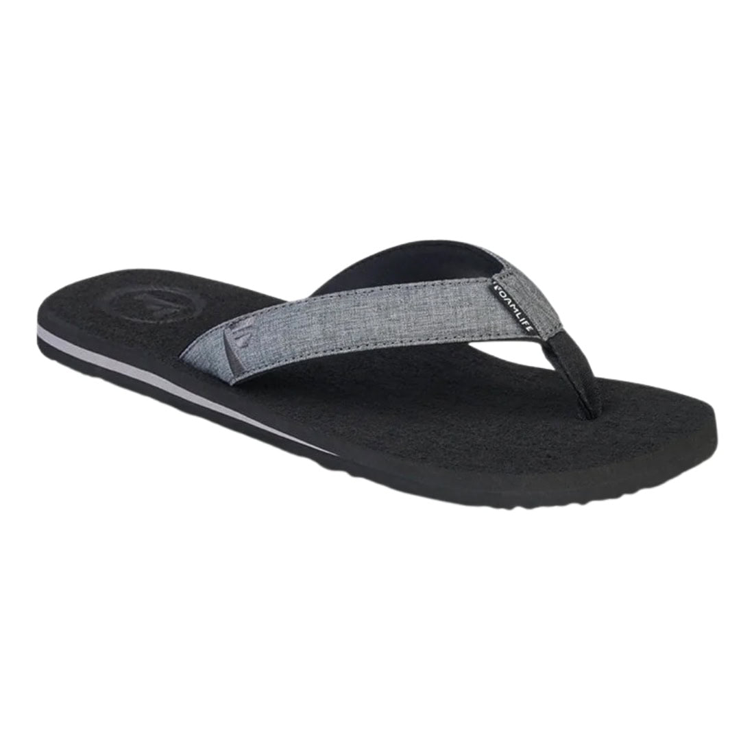 Foamlife Sharrp Flip Flop Sandals - Black - Mens Flip Flops by FoamLife