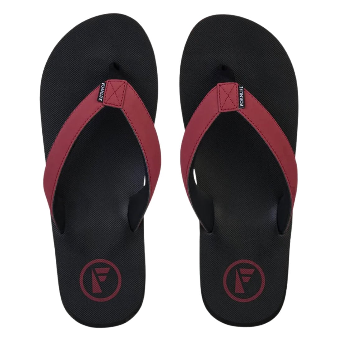 Foamlife Traa-SC Flip Flop Sandals - Clay Red - Mens Flip Flops by FoamLife