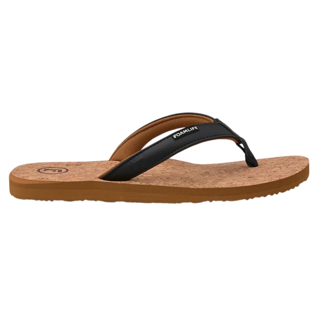 Foamlife Womens Goldie Earth Flip Flop Sandals - Latte Brown - Womens Flip Flops by FoamLife
