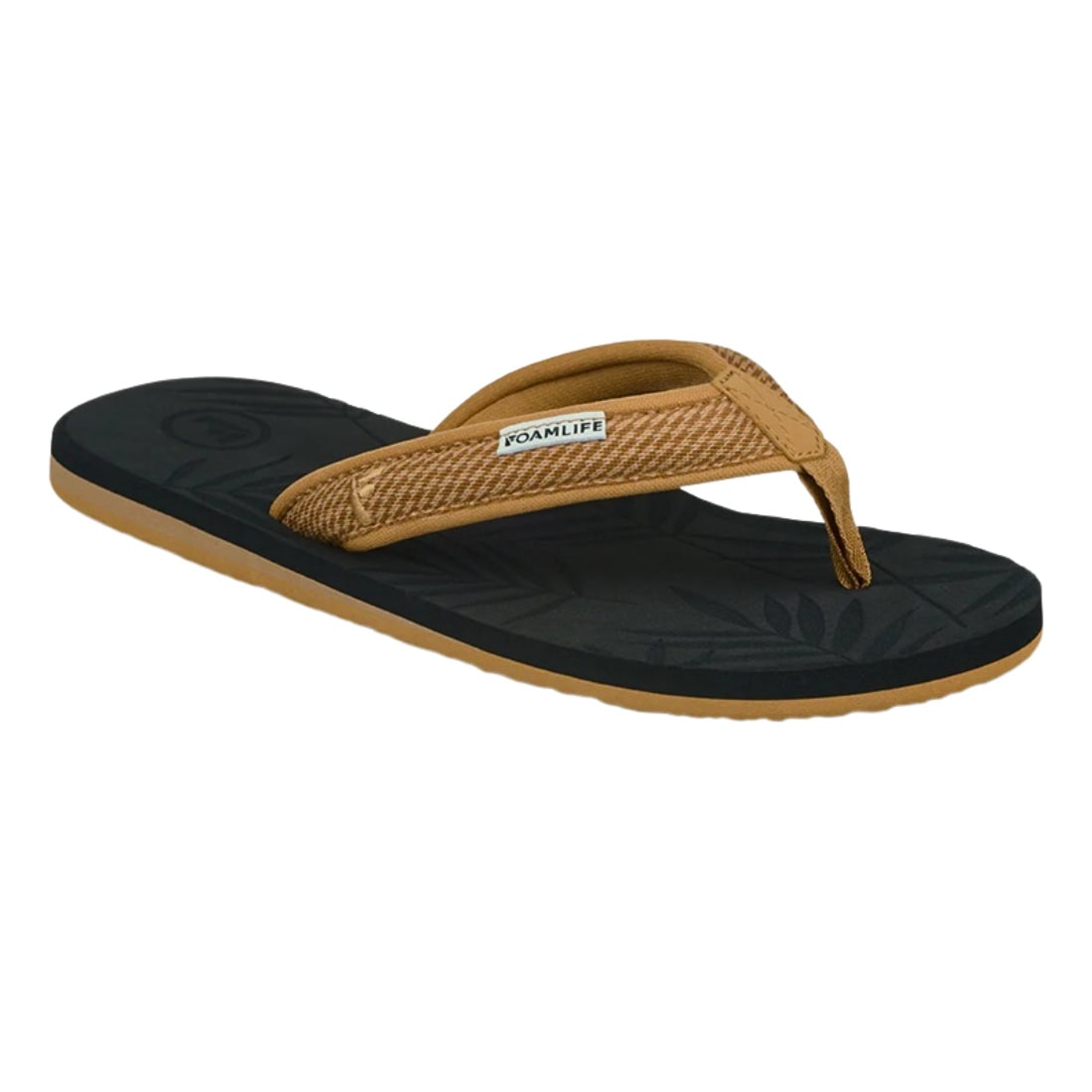 Foamlife Womens Harts Flip Flop Sandals - Black - Womens Flip Flops by FoamLife