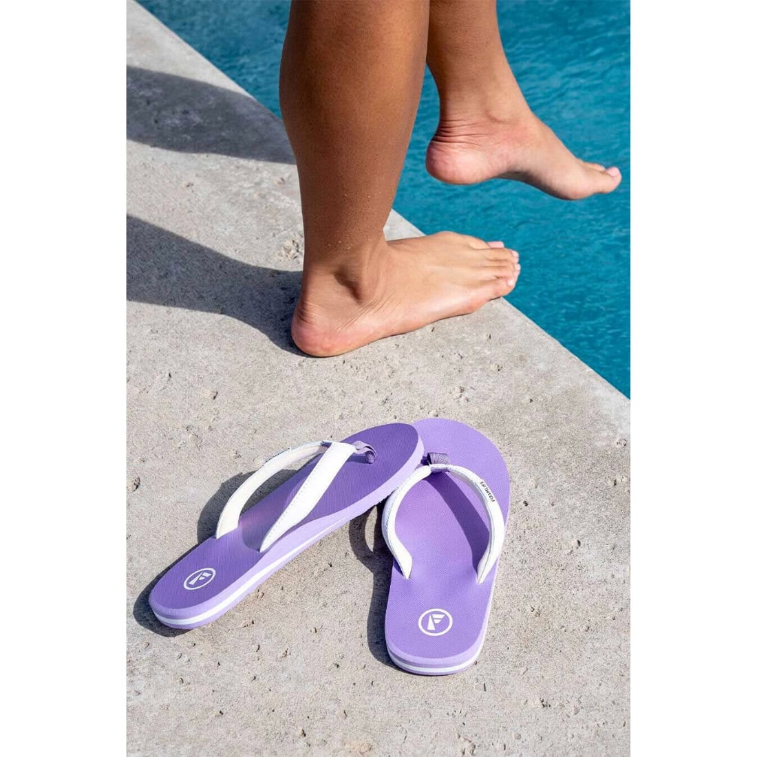 Foamlife Womens Lixi Flip Flop Sandals - Lilac - Womens Flip Flops by FoamLife