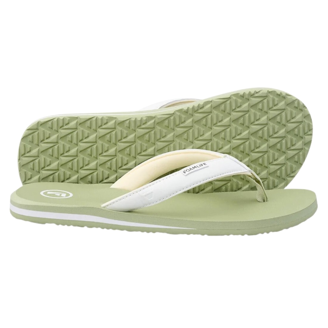 Foamlife Womens Lixi SC Flip Flop Sandals - Sage Green