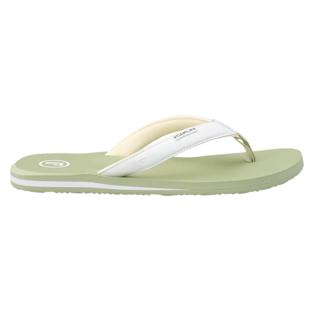 Foamlife Womens Lixi SC Flip Flop Sandals - Sage Green - Womens Flip Flops by FoamLife