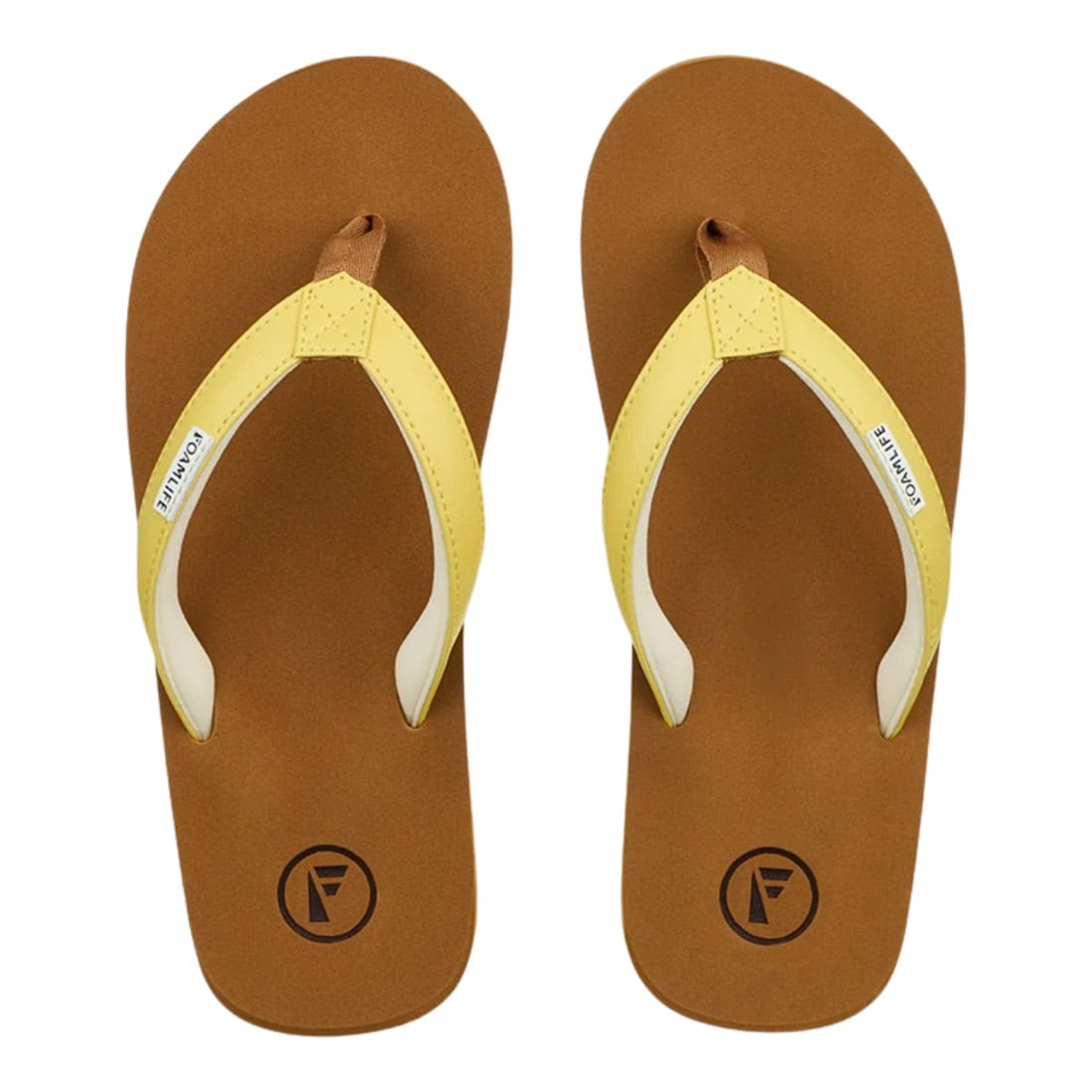 Foamlife Womens Seales-SC Flip Flops - Sunkiss Yellow - Womens Flip Flops by FoamLife