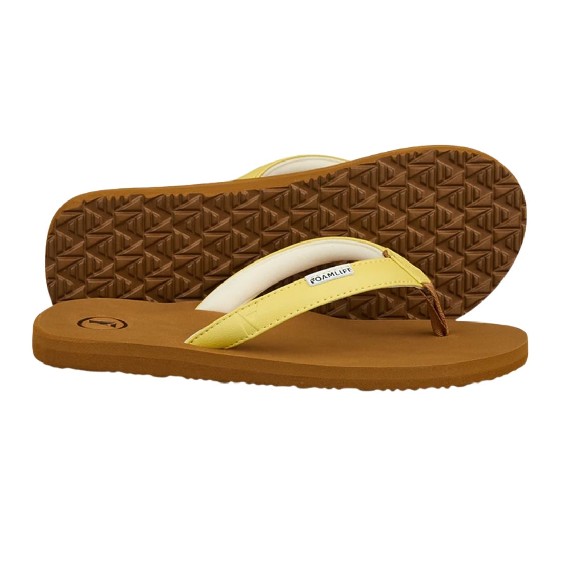 Foamlife Womens Seales-SC Flip Flops - Sunkiss Yellow - Womens Flip Flops by FoamLife
