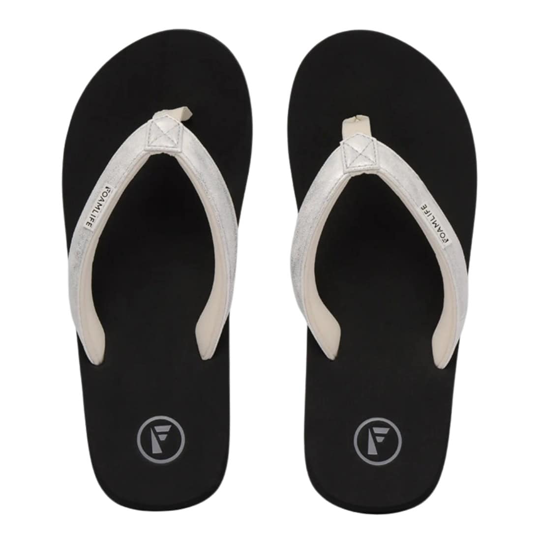 Foamlife Zaluna Womens Flip Flops - Black - Womens Flip Flops by FoamLife