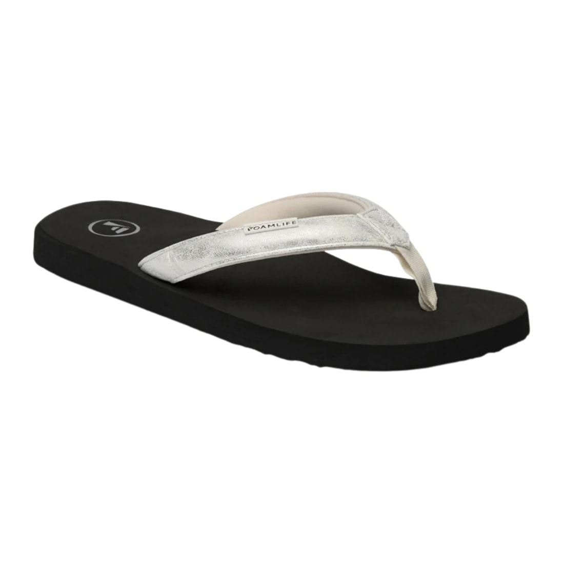 Foamlife Zaluna Womens Flip Flops - Black - Womens Flip Flops by FoamLife