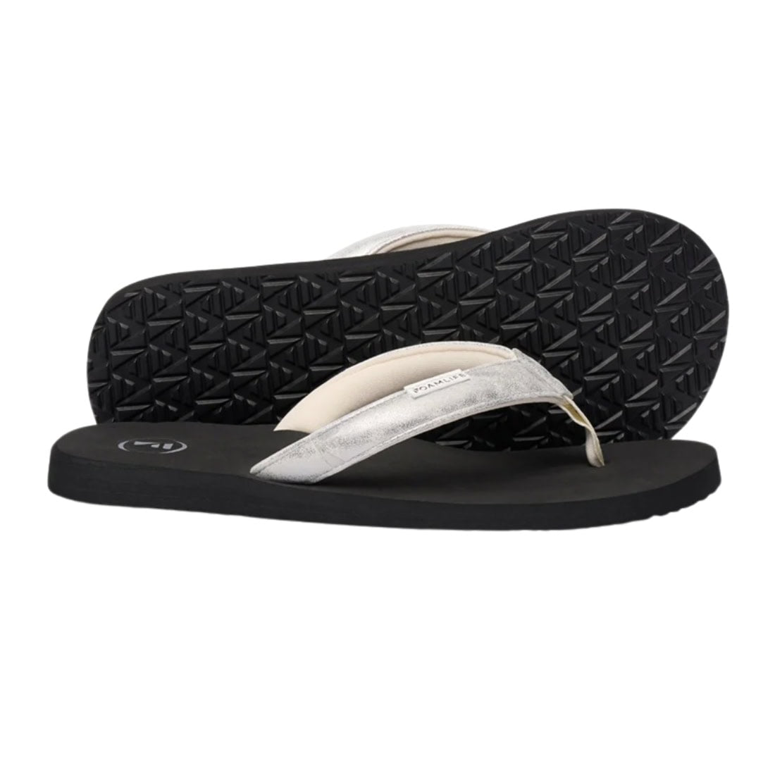 Foamlife Zaluna Womens Flip Flops - Black - Womens Flip Flops by FoamLife