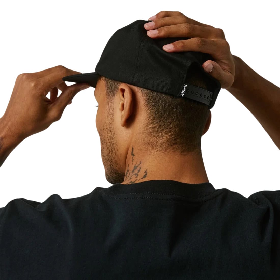 Former Crux Patch Cap - Black - Snapback Cap by Former One Size
