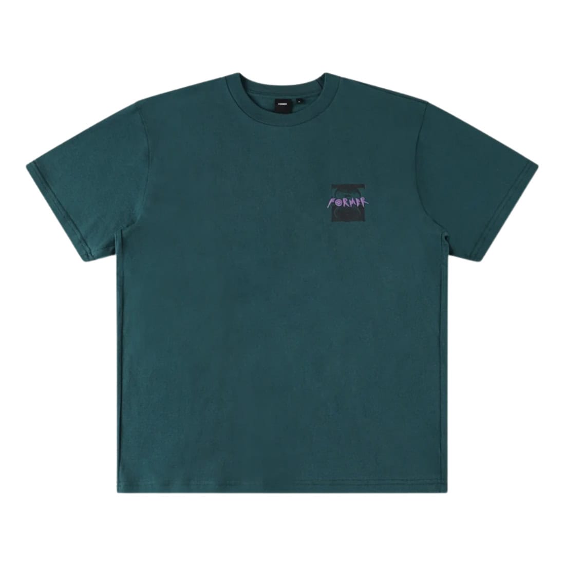 Former Droid Crux T-Shirt - Petrol - Mens Graphic T-Shirt by Former