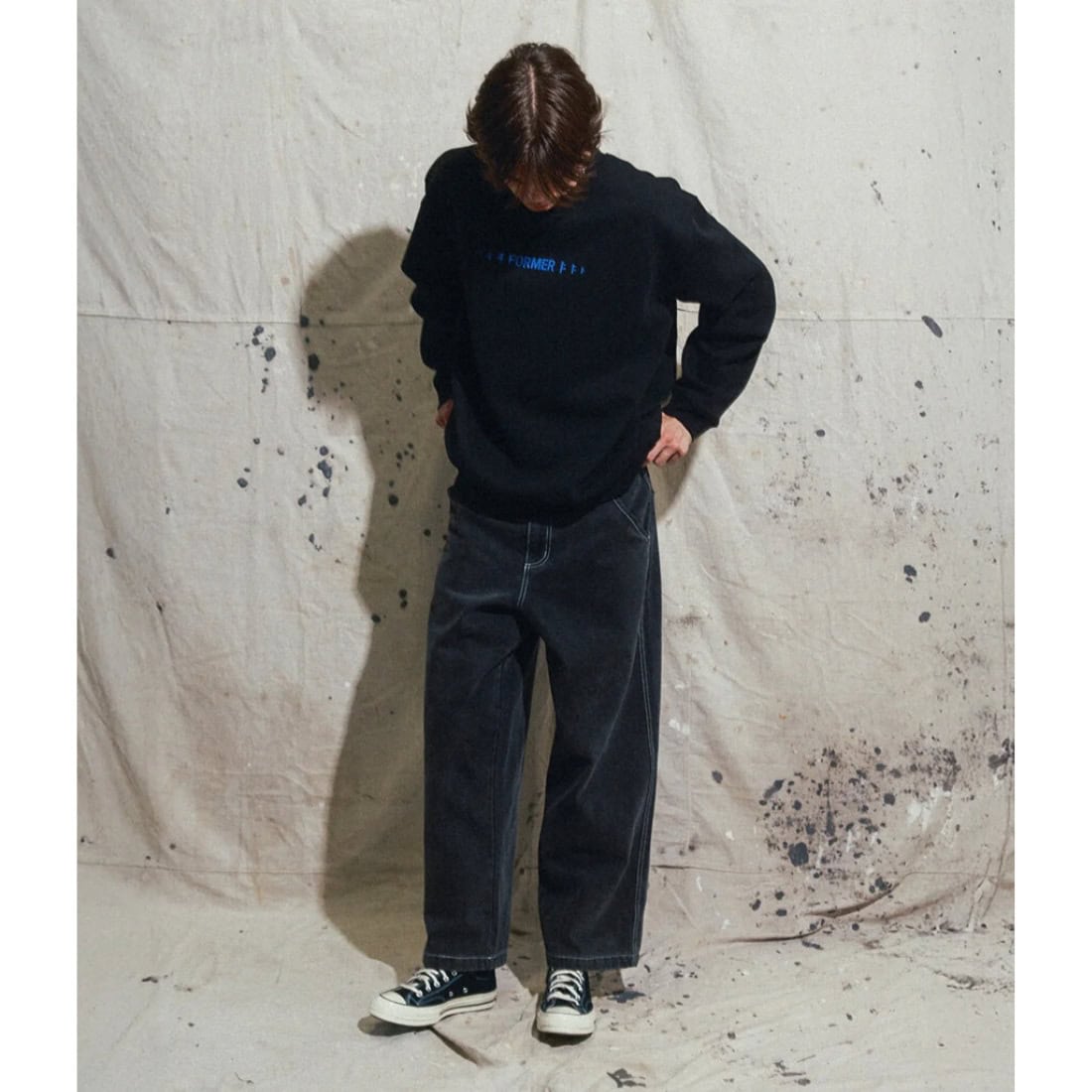 Former Envison Crew - Black - Mens Crew Neck Sweatshirt by Former