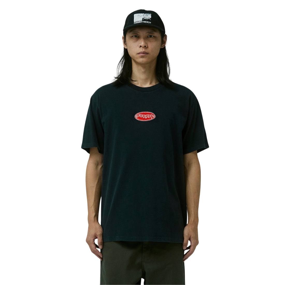 Former Flatline T-Shirt - Washed Black - Mens Graphic T-Shirt by Former