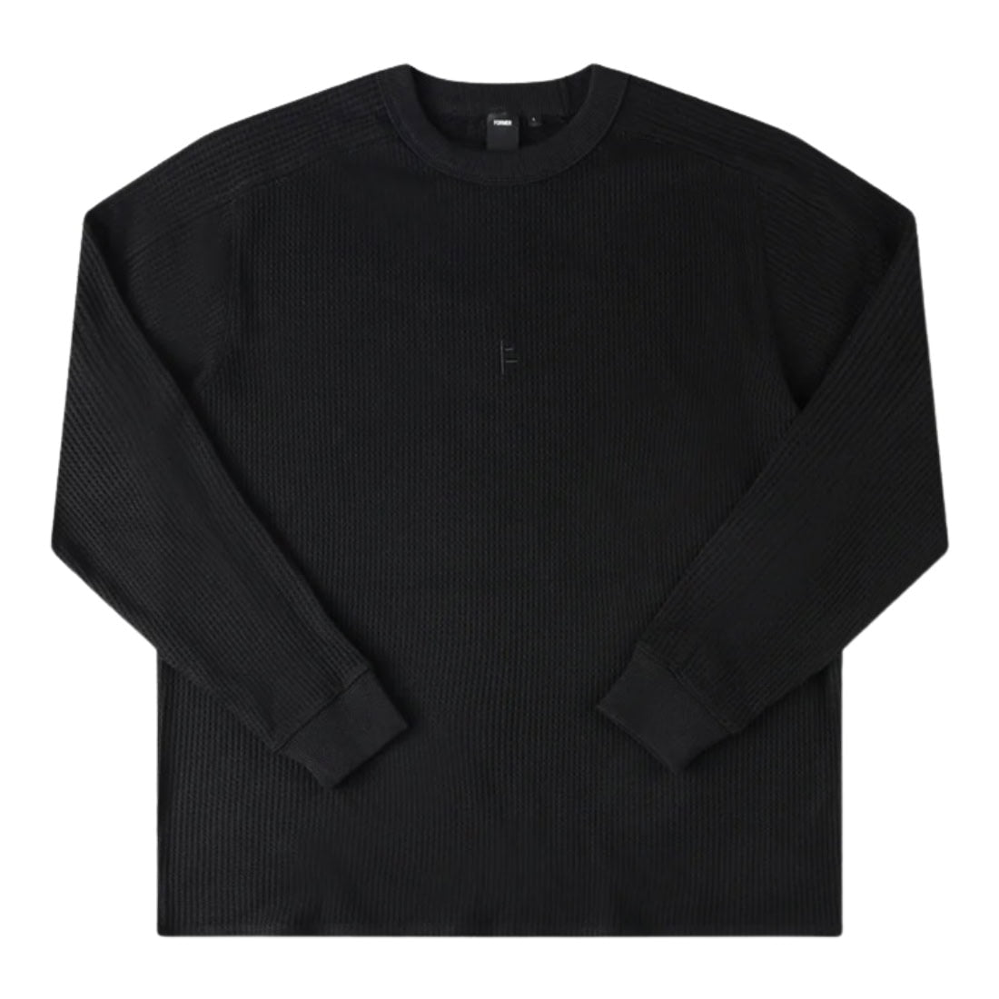 Former Franchise Waffle Longsleeve T-Shirt - Black - Mens Graphic T-Shirt by Former