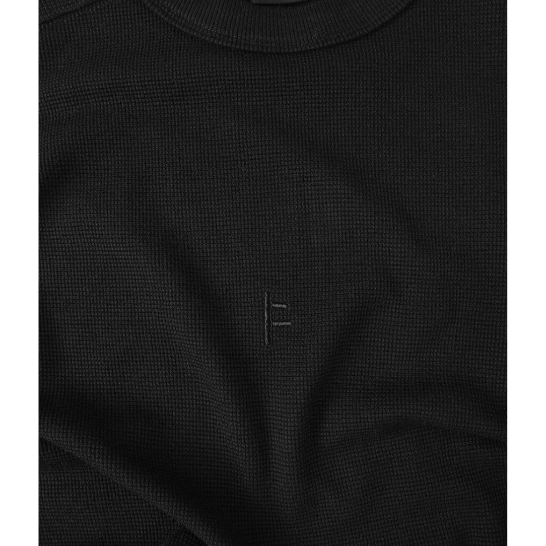 Former Franchise Waffle Longsleeve T-Shirt - Black - Mens Graphic T-Shirt by Former