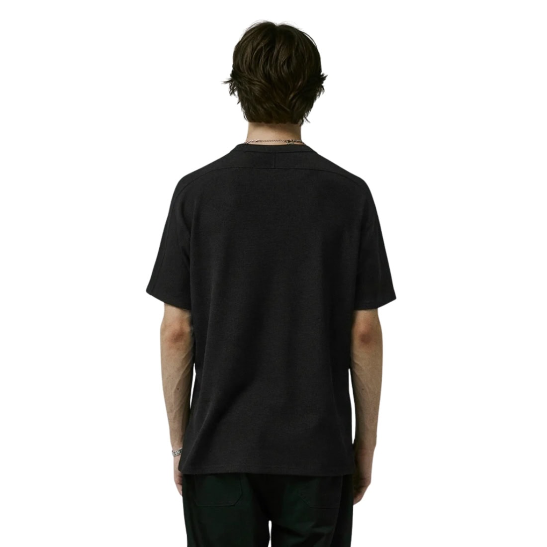 Former Franchise Waffle T-Shirt - Black - Mens Graphic T-Shirt by Former