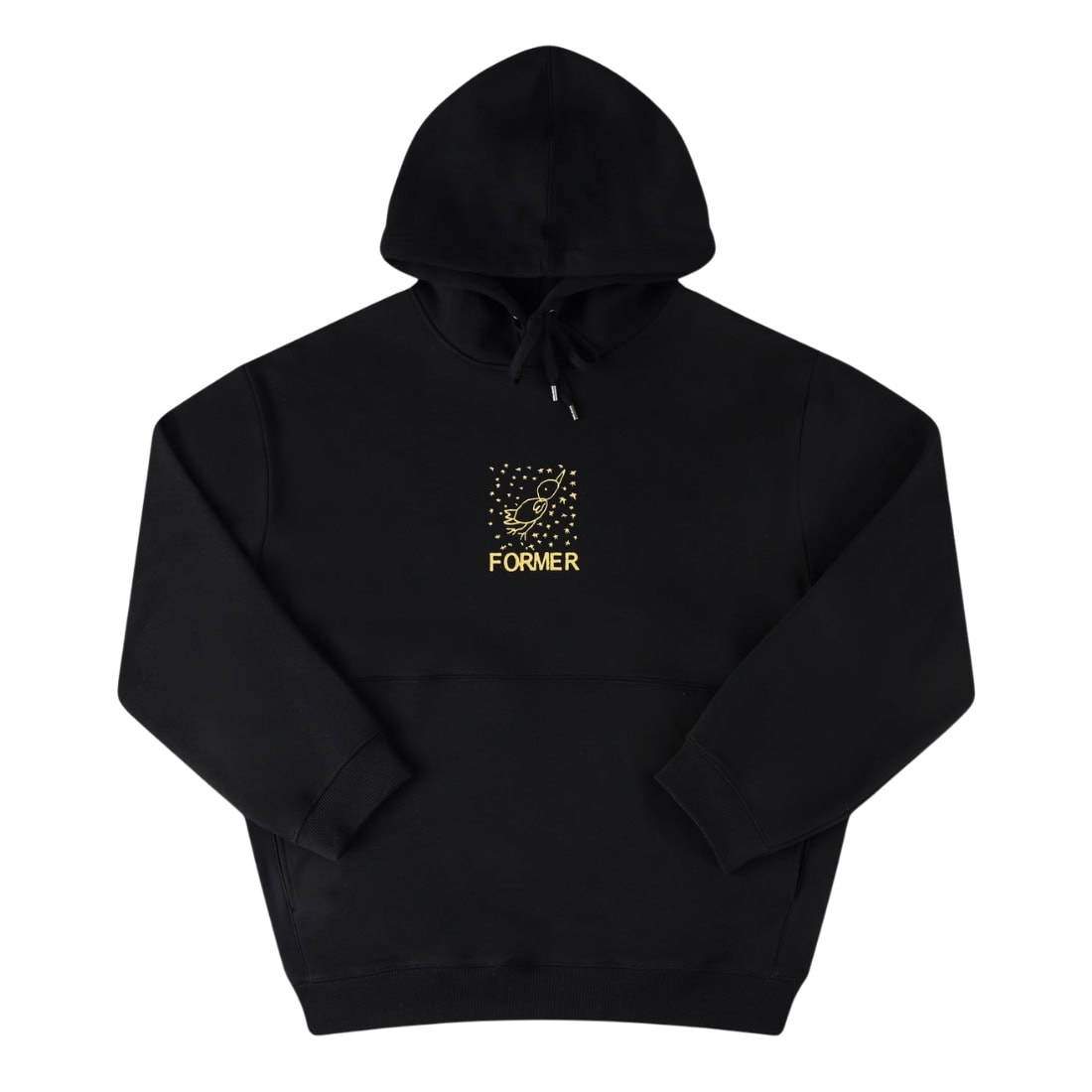 Former Free Crux Hood - Black - Mens Pullover Hoodie by Former