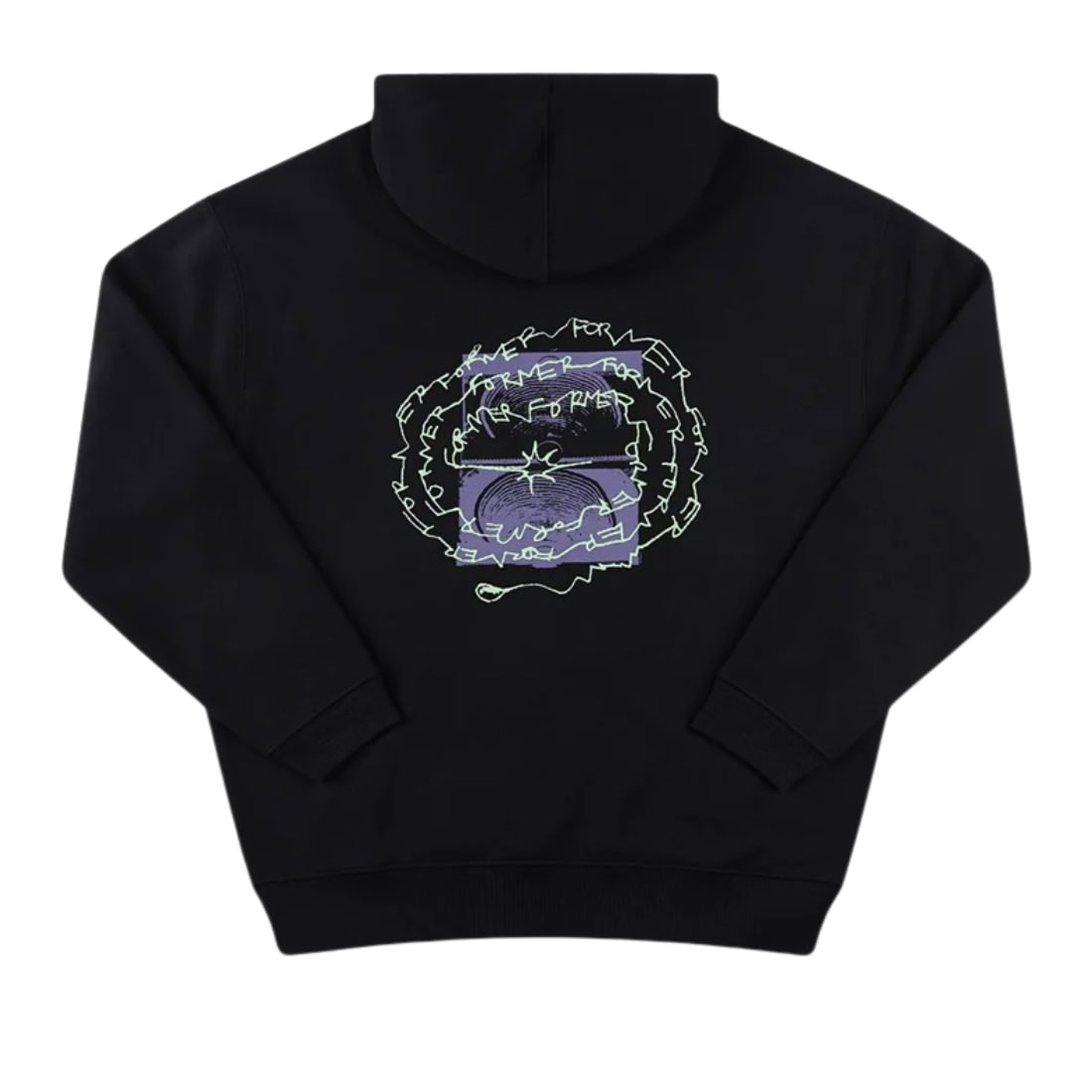 Former Furor Hood - Black - Mens Pullover Hoodie by Former