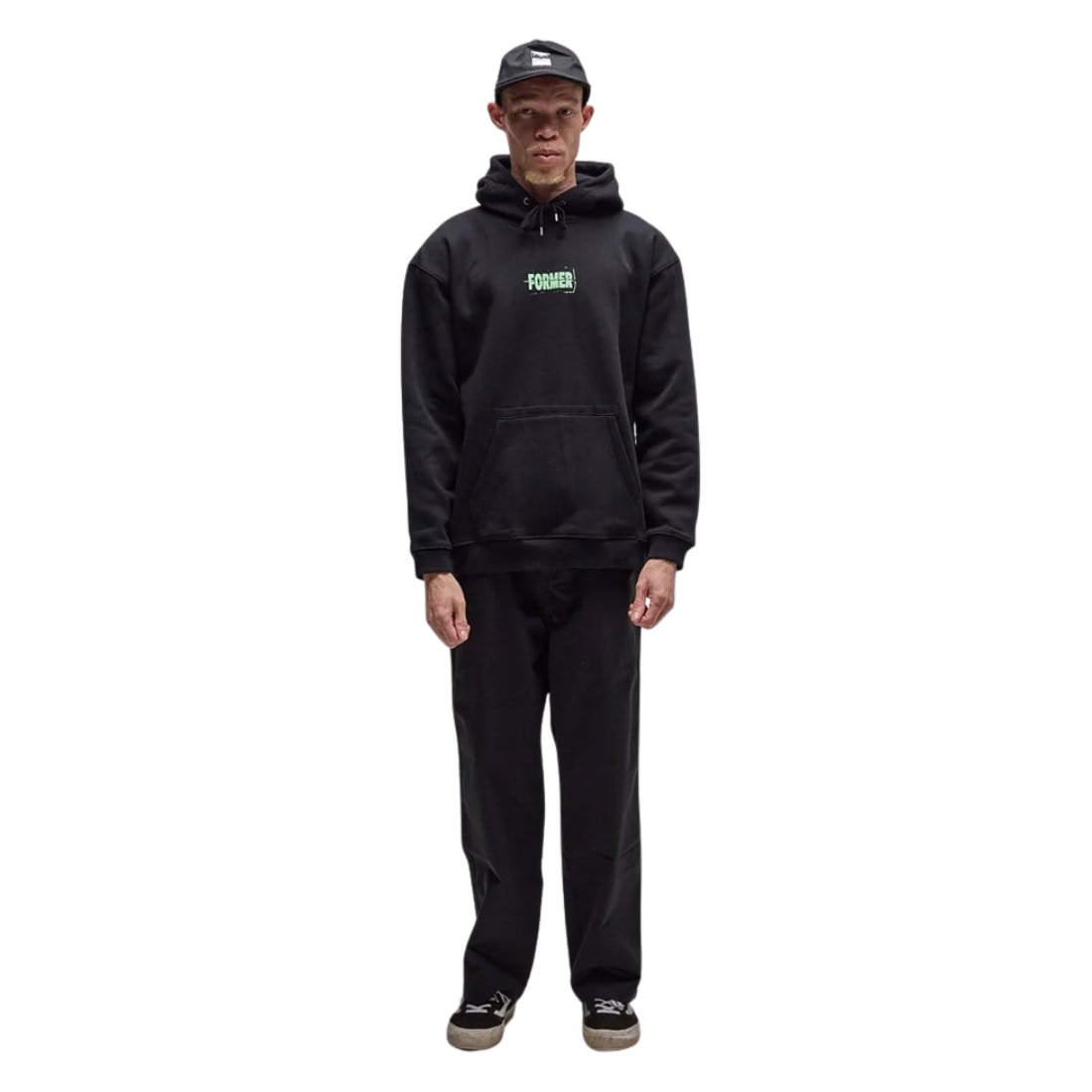 Former Furor Hood - Black - Mens Pullover Hoodie by Former