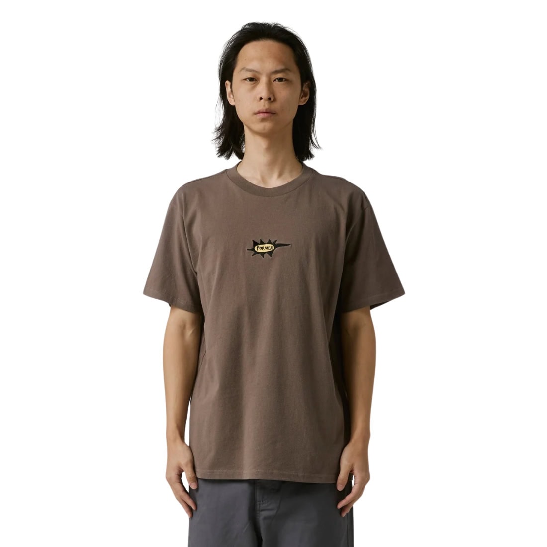 Former Gleam T-Shirt - Taupe - Mens Graphic T-Shirt by Former