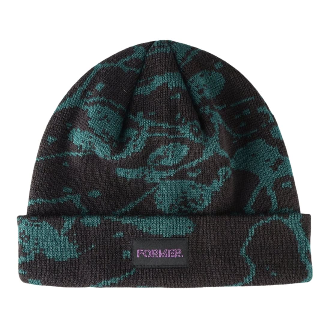 Former Global Mind Beanie - Petrol - Fold Beanie by Former