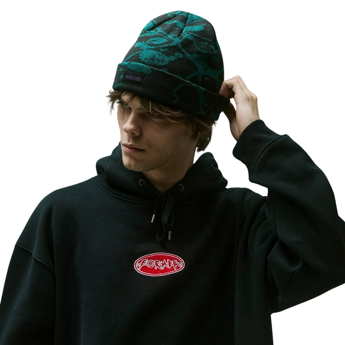 Former Global Mind Beanie - Petrol - Fold Beanie by Former