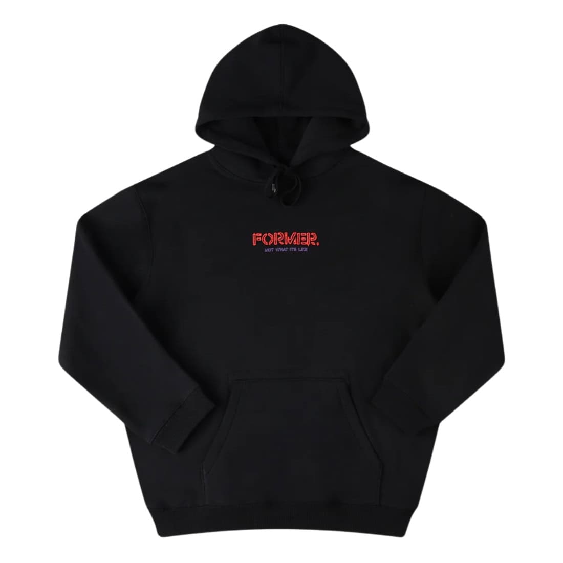 Former Global Mind Hood - Black - Mens Pullover Hoodie by Former