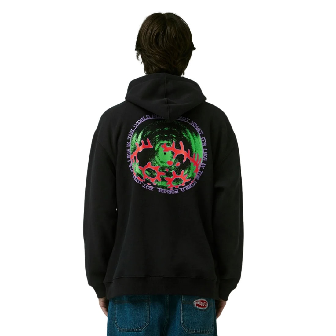 Former Global Mind Hood - Black - Mens Pullover Hoodie by Former