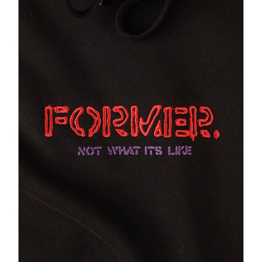Former Global Mind Hood - Black - Mens Pullover Hoodie by Former
