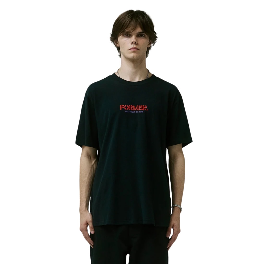 Former Global Mind T-Shirt - Black - Mens Graphic T-Shirt by Former