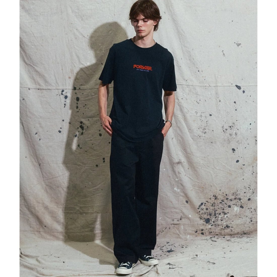 Former Global Mind T-Shirt - Black - Mens Graphic T-Shirt by Former