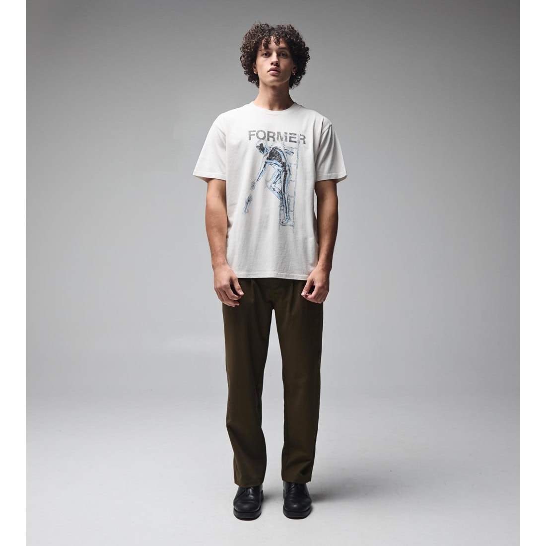 Former Grasp T-Shirt - Bone - Mens Graphic T-Shirt by Former