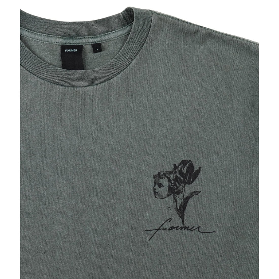 Former Hush T-Shirt - Washed Pine - Mens Graphic T-Shirt by Former