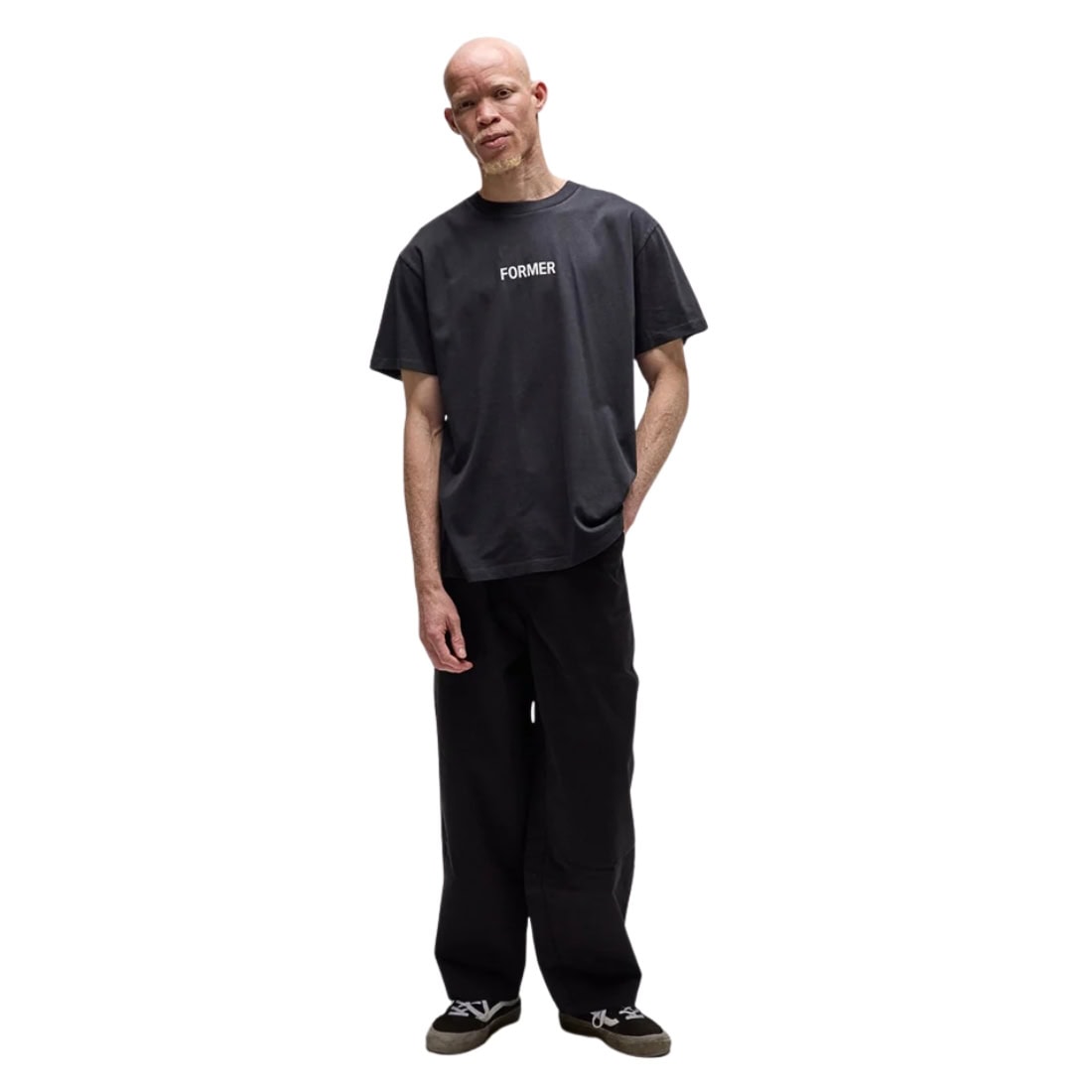 Former Legacy Overdye T-Shirt - Washed Black - Mens Graphic T-Shirt by Former