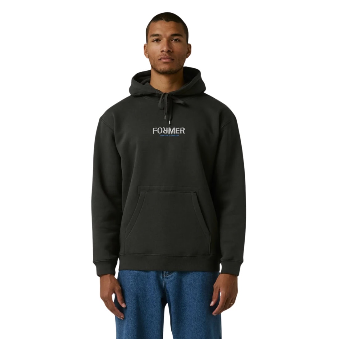 Former Legacy Reaction Hoodie - Worn Black - Mens Pullover Hoodie by Former
