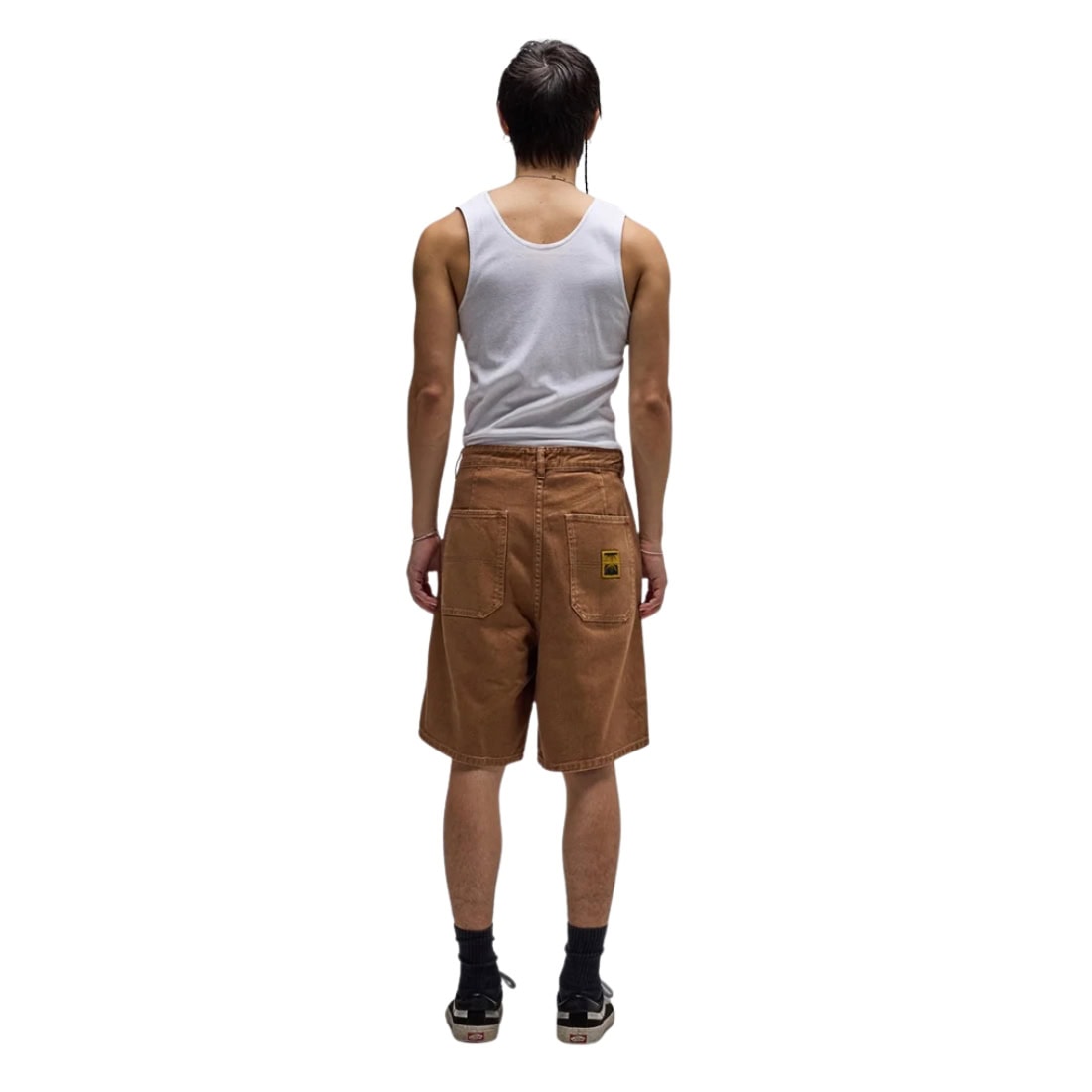 Former Reynolds 21" Overdye Denim Walkshort - Washed Brown - Mens Denim Shorts by Former