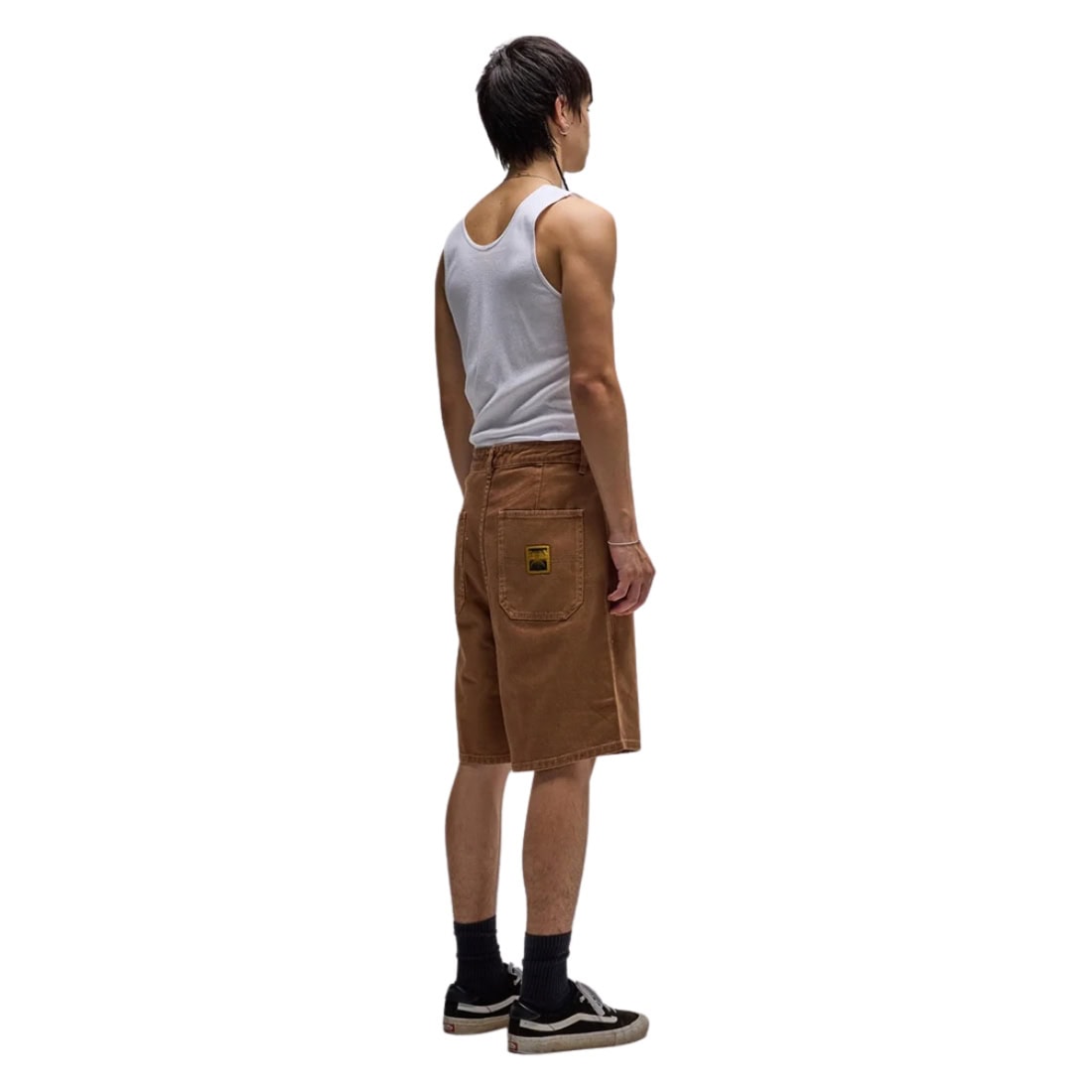 Former Reynolds 21" Overdye Denim Walkshort - Washed Brown - Mens Denim Shorts by Former