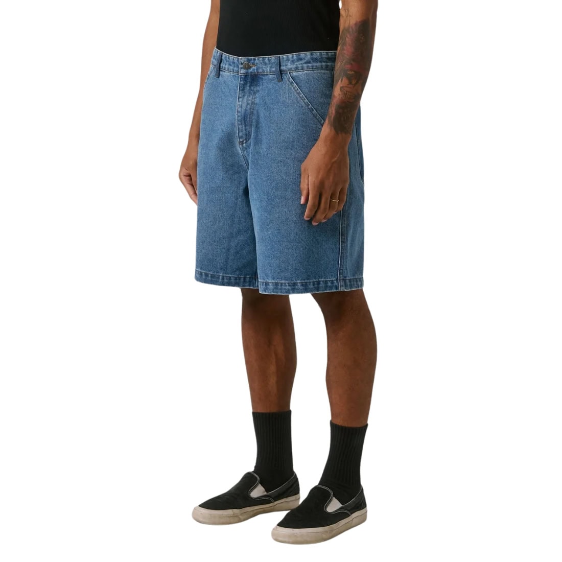 Former Reynolds Halo 21" Denim Shorts - Worn Blue - Mens Denim Shorts by Former